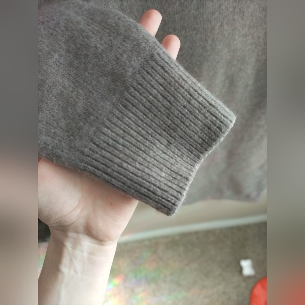 H&M Taupe Melange Cozy Knit Bodycon Longline Sweater Dress XS. - Picture 8 of 10